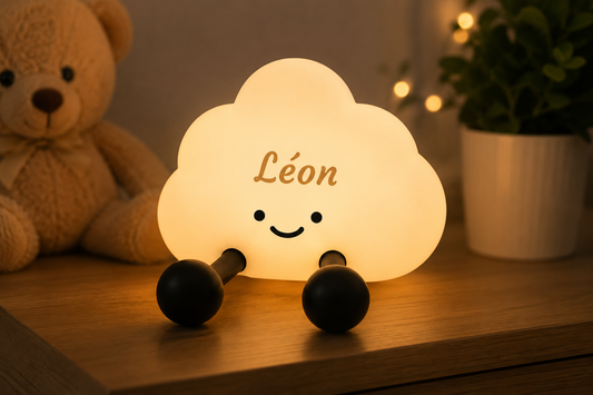 Veilleuse bébé personnalisée ☁️